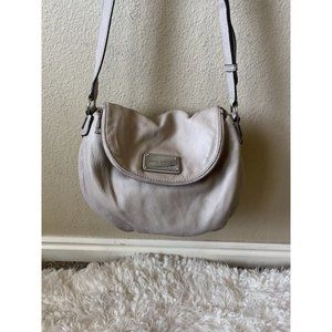 Marc Jacobs  Natasha beige Leather Flap Crossbody Bag
